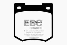 Cargar imagen en el visor de la galería, EBC 67-70 Ford Cortina 1.6 Greenstuff Front Brake Pads
