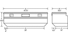 Cargar imagen en el visor de la galería, Tradesman Aluminum Flush Mount Truck Tool Box (48in.) - Brite