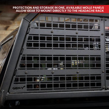 Load image into Gallery viewer, Gen-Y 20+ GMC GM 2500/3500 Defender 2 Outer Louver Panel for Headache Rack - Black