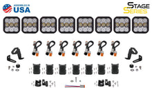 Cargar imagen en el visor de la galería, Diode Dynamics SS5 Sport Universal CrossLink 8-Pod Lightbar - White Combo