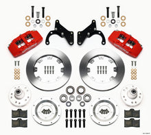 Cargar imagen en el visor de la galería, Wilwood Dynapro 6 Front Hub Kit 12.19in Red 69-70 Impala Drum/Disc 69-82 Vette