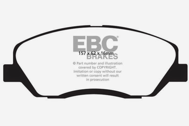 EBC 06-09 Hyundai Entourage 3.8 Yellowstuff Front Brake Pads