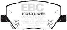 Cargar imagen en el visor de la galería, EBC 2015+ Fiat 500X 1.4L Turbo Yellowstuff Front Brake Pads