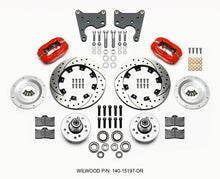 Cargar imagen en el visor de la galería, Wilwood Forged Dynalite Front Kit 12.19in Drill Red 65-72 CDP C Body -Drum