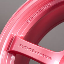 Load image into Gallery viewer, Gram Lights 57DR 18x10.5 +12 5x114.3 Sakura Pink Wheel (w/ Center Cap &amp; No. 21 BK Air Valve)