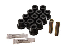 Cargar imagen en el visor de la galería, Energy Suspension 55 Chevy Bel Air Black Rear Leaf Spring Bushing Set
