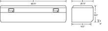 Cargar imagen en el visor de la galería, Lund 67-99 Chevy CK Ultima Single Lid Tool Box w/Slant - Brite