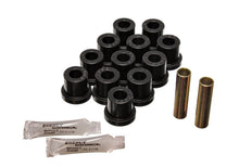 Cargar imagen en el visor de la galería, Energy Suspension 55 Chevy Bel Air Black Rear Leaf Spring Bushing Set
