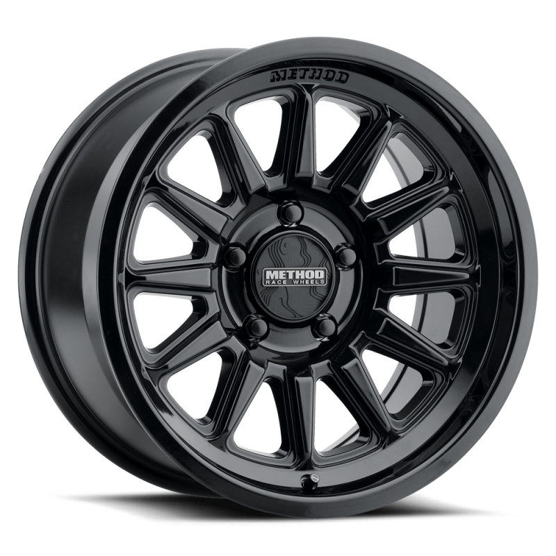 Method MR323 18x9 / 8x6.5 BP / 12ET / 5.44in BS / 130.81mm CB - Gloss Black Wheel