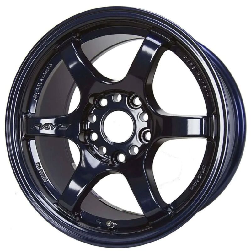 Gram Lights 57DR 18x10.5 +12 5-114.3 Dark Blue Chrome Wheel (Min Order Qty Of 20)