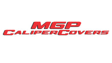 Cargar imagen en el visor de la galería, MGP 2 Caliper Covers Engraved Front MGP Yellow Finish Black Char 2005 Chevy Silverado 1500