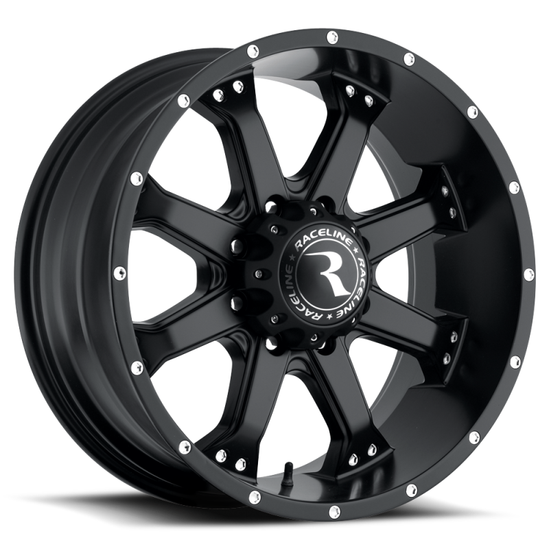 Raceline 991B Assault 18x9in / 5x150 BP / 25mm Offset / 110.3mm Bore - Satin Black Wheel