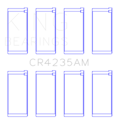 King Engine Bearings Hyundai Lantra 1600 (Size +0.50mm) Connecting Rod Bearing Set