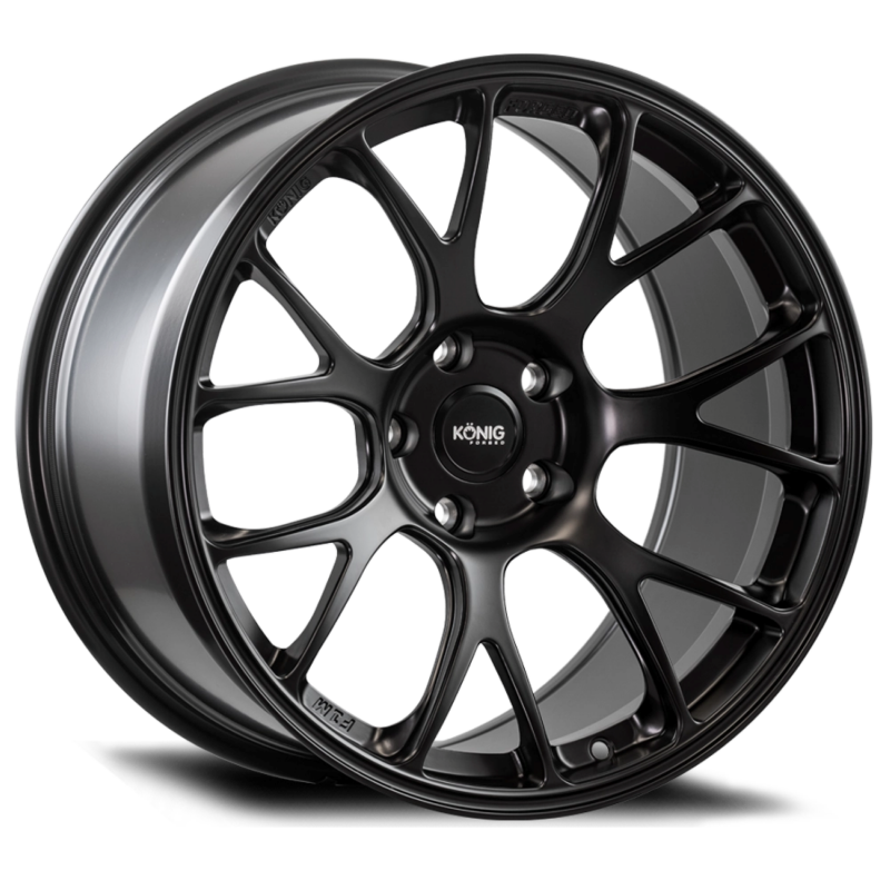 Konig Forged F1M 18X8.5 5X120 ET35 Satin Black Knurled Bead