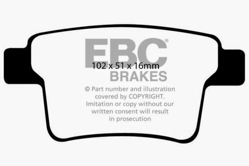 EBC 04-07 Ford Five Hundred 3.0 Ultimax2 Rear Brake Pads