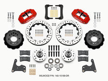 Cargar imagen en el visor de la galería, Wilwood Narrow Superlite 6R Front Hub Kit 12.88in Drill Red 65-72 CDP C Body -Drum