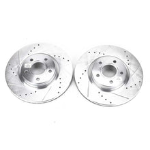 Cargar imagen en el visor de la galería, Power Stop 13-18 Ford C-Max Front Evolution Drilled &amp; Slotted Rotors - Pair