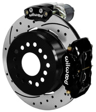 Cargar imagen en el visor de la galería, Wilwood Forged Dynalite Rear Electronic Parking Brake Kit - Black Powder Coat Caliper - D/S Rotor