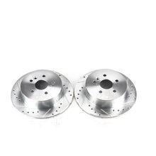 Cargar imagen en el visor de la galería, Power Stop 08-13 Toyota Highlander Rear Evolution Drilled &amp; Slotted Rotors - Pair