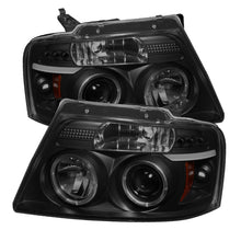 Load image into Gallery viewer, Spyder Ford F150 04-08 Projector Headlights Version 2 LED Halo LED Blk Smke PRO-YD-FF15004-HL-G2-BSM