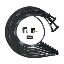 Cargar imagen en el visor de la galería, Moroso Small Block Chevy Under Header HEI 90 Sleeved Degree Mag Tune Ignition Wire Set - Black