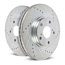 Cargar imagen en el visor de la galería, Power Stop 04-08 Chrysler Pacifica Rear Evolution Drilled &amp; Slotted Rotors - Pair