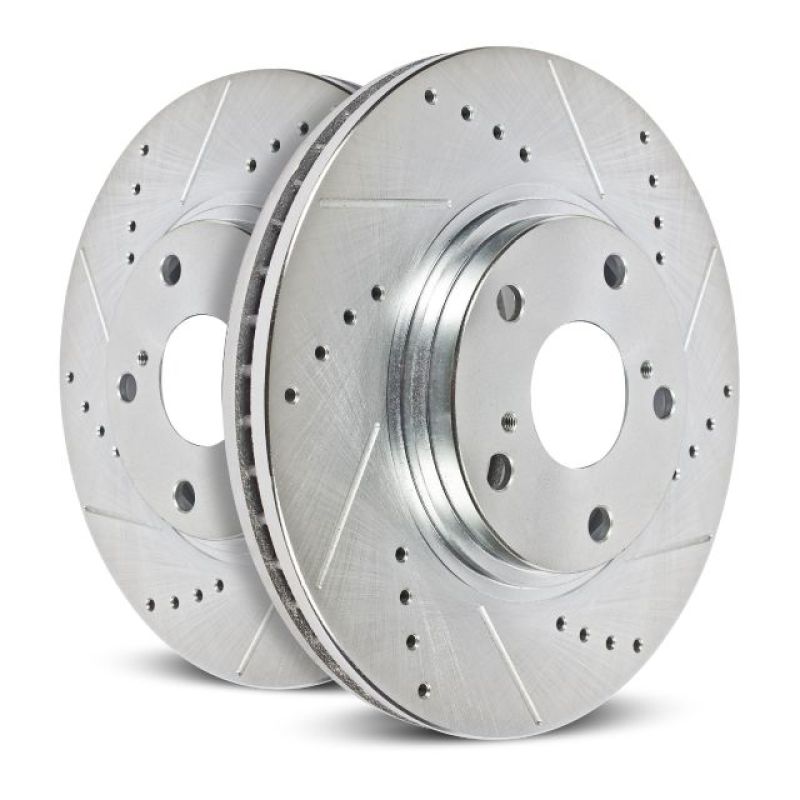 Power Stop 90-98 Buick Skylark Front Evolution Drilled & Slotted Rotors - Pair