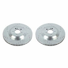 Cargar imagen en el visor de la galería, Power Stop 19-20 Mercedes-Benz CLS450 Rear Evolution Drilled &amp; Slotted Rotors - Pair