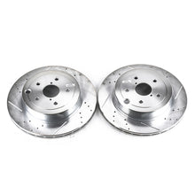 Cargar imagen en el visor de la galería, Power Stop 08-14 Subaru Impreza Rear Evolution Drilled &amp; Slotted Rotors - Pair