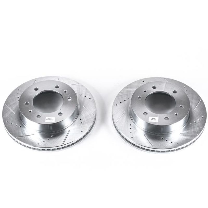 Power Stop 06-10 Hummer H3 Front Evolution Drilled & Slotted Rotors - Pair