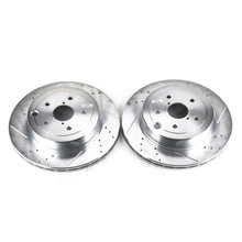Cargar imagen en el visor de la galería, Power Stop 08-14 Subaru Impreza Rear Evolution Drilled &amp; Slotted Rotors - Pair