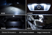Cargar imagen en el visor de la galería, Diode Dynamics 15-19 Subaru Outback Interior LED Kit Cool White Stage 1