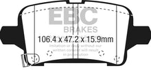 Cargar imagen en el visor de la galería, EBC 2016+ Chevrolet Malibu 1.5L Turbo (Elec PB) Greenstuff Rear Brake Pads