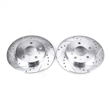 Cargar imagen en el visor de la galería, Power Stop 05-09 Buick Allure Rear Evolution Drilled &amp; Slotted Rotors - Pair