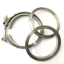 Cargar imagen en el visor de la galería, Ticon Industries 3.5in Titanium V-Band Clamp Assembly (2 Flanges/1 Clamp)