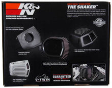 Cargar imagen en el visor de la galería, K&amp;N Street Metal Intake System for 08-16 Harley Davidson Touring Models - Shaker Black