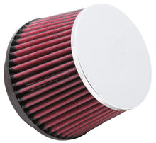 Cargar imagen en el visor de la galería, K&amp;N Universal Chrome Filter 100MM Flange ID / 138MM Base OD / 114MM Top OD / 92MM Height