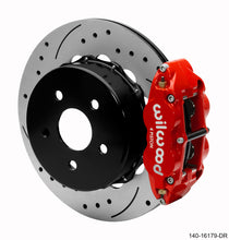 Cargar imagen en el visor de la galería, Wilwood Narrow Superlite 4R Rear Brake Kit 14.00in Red 2020-Up Jeep JT w/ Lines