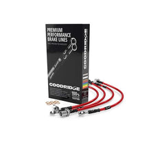 Cargar imagen en el visor de la galería, Goodridge 15-18 Audi A3 (Excl Diesel/S3/TT) Stainless Steel Brake Lines - Red