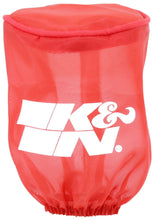 Cargar imagen en el visor de la galería, K&amp;N Drycharger Air Filter Wrap - Round Straight - Red Closed Top 3in Inside Dia x 4in Height
