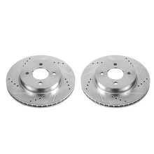 Cargar imagen en el visor de la galería, Power Stop 12-19 Nissan Versa Front Evolution Drilled &amp; Slotted Rotors - Pair