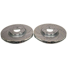 Cargar imagen en el visor de la galería, Power Stop 18-21 Volvo XC60 Front Drilled &amp; Slotted Rotor (Pair)