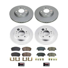 Cargar imagen en el visor de la galería, Power Stop 21-22 Hyundai Elantra Front &amp; Rear Z17 Coated Brake Kit