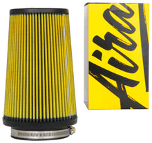 Cargar imagen en el visor de la galería, Airaid Universal Air Filter - Cone 4in Flange x 6in Base x 4-5/8in Top x 9in Height - Synthaflow