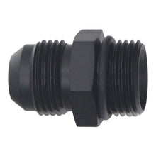 Cargar imagen en el visor de la galería, DeatschWerks 10AN ORB Male to 10 AN Male Flare Adapter (Incl O-Ring) - Anodized Matte Black