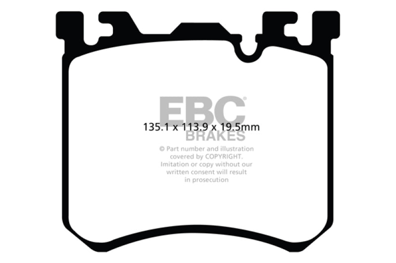 EBC 10-11 BMW X5M 4.4 Twin Turbo Bluestuff Front Brake Pads