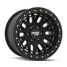 Load image into Gallery viewer, Dirty Life DT-3 17X9 6x139.7 -12 Offset - Satin Black w/ Simulated Beadlock