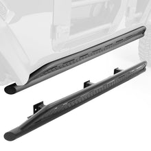 Cargar imagen en el visor de la galería, Go Rhino 20-24 Jeep Gladiator JT Xtreme Frame Mount Sliders - Tex. Blk (Drilling Req.)