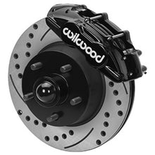 Cargar imagen en el visor de la galería, Wilwood 65-67 Ford Mustang D11 11.29 in. Brake Kit w/ Flex Lines - Drilled Rotors