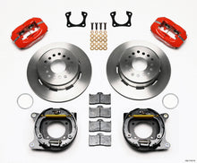 Cargar imagen en el visor de la galería, Wilwood Forged Dynalite P/S Park Brake Kit Red 58-64 Olds/Pontiac Ends